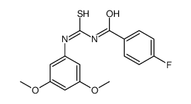 N-[(3,5-dimethoxyphenyl)carbamothioyl]-4-fluorobenzamide Structure