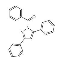 (3,5-diphenyl-1H-pyrazol-1-yl)(phenyl)methanone结构式