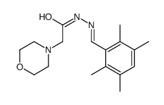 2-morpholin-4-yl-N-[(E)-(2,3,5,6-tetramethylphenyl)methylideneamino]acetamide Structure