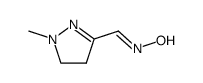 1H-Pyrazole-3-carboxaldehyde,4,5-dihydro-1-methyl-,oxime(9CI) Structure