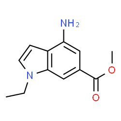 1H-Indole-6-carboxylicacid,4-amino-1-ethyl-,methylester(9CI)结构式