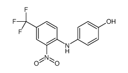 4-[2-nitro-4-(trifluoromethyl)anilino]phenol结构式