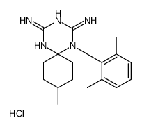 5-(2,6-dimethylphenyl)-9-methyl-1,3,5-triazaspiro[5.5]undeca-1,3-diene-2,4-diamine,hydrochloride Structure