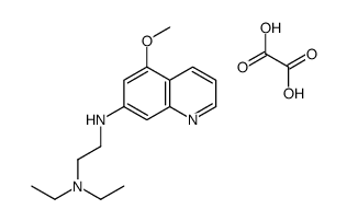 N',N'-diethyl-N-(5-methoxyquinolin-7-yl)ethane-1,2-diamine,oxalic acid Structure