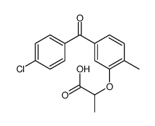 2-[5-(4-chlorobenzoyl)-2-methylphenoxy]propanoic acid Structure