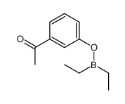 Diethyl(3-acetylphenyloxy)borane structure