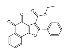 2-phenyl-3-carbethoxy-4,5-dioxonaphthofuran Structure