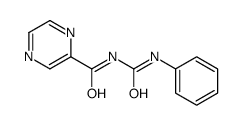 N-(phenylcarbamoyl)pyrazine-2-carboxamide结构式