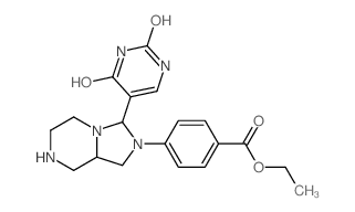 Benzoic acid,4-[hexahydro-3-(1,2,3,4-tetrahydro-2,4-dioxo-5-pyrimidinyl)imidazo[1,5-a]pyrazin-2(3H)-yl]-,ethyl ester picture