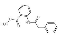 Benzoic acid,2-[(2-phenylacetyl)amino]-, methyl ester Structure