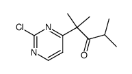 2-(2-chloropyrimidin-4-yl)-2,4-dimethyl-3-pentanone Structure