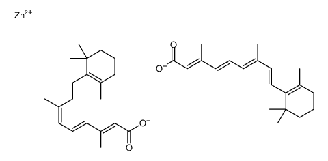 zinc,(2E,4E,6E,8E)-3,7-dimethyl-9-(2,6,6-trimethylcyclohexen-1-yl)nona-2,4,6,8-tetraenoate Structure