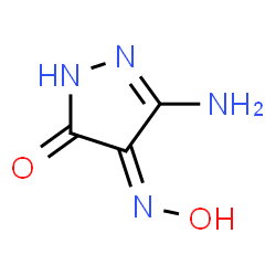 1H-Pyrazole-4,5-dione,3-amino-,4-oxime,(E)-(9CI) picture