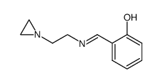 (E)-2-(((2-(aziridin-1-yl)ethyl)imino)methyl)phenol结构式