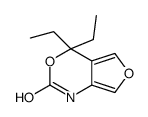 4H-Furo[3,4-d][1,3]oxazin-2(1H)-one,4,4-diethyl-(9CI)结构式