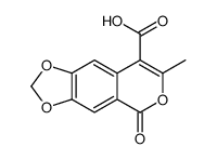 7-methyl-5-oxo-[1,3]dioxolo[4,5-g]isochromene-8-carboxylic acid Structure