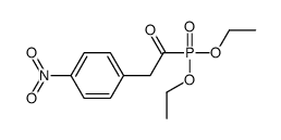 1-diethoxyphosphoryl-2-(4-nitrophenyl)ethanone结构式
