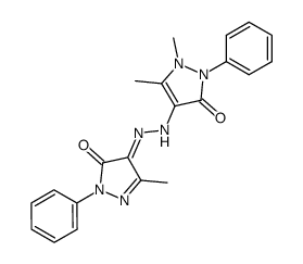 1,5-DIMETHYL-4-[2-(3-METHYL-5-OXO-1-PHENYL-4,5-DIHYDRO-1H-PYRAZOL-4-YLIDEN)HYDRAZINO]-2-PHENYL-2,3-DIHYDRO-1H-PYRAZOL-3-ONE structure