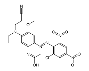 N-[2-[(2-chloro-4,6-dinitrophenyl)azo]-5-[(2-cyanoethyl)ethylamino]-4-methoxyphenyl]acetamide结构式