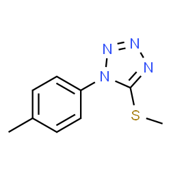 1H-Tetrazole,1-(4-methylphenyl)-5-(methylthio)-(9CI)结构式