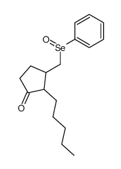 2-pentyl-3-((phenylseleninyl)methyl)cyclopentan-1-one Structure