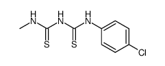 1-(4-chloro-phenyl)-5-methyl-dithiobiuret结构式