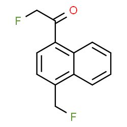 Ethanone, 2-fluoro-1-[4-(fluoromethyl)-1-naphthalenyl]- (9CI) Structure
