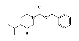 (2S)-1-(1-methylethyl)-4-(benzyloxycarbonyl)-2-methylpiperazine结构式