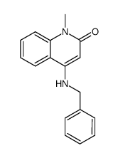 4-(benzylamino)-1-methylquinolin-2(1H)-one结构式