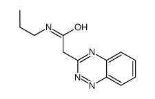2-(1,2,4-benzotriazin-3-yl)-N-propylacetamide Structure