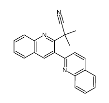 2-(1-cyano-1-methylethyl)-3,2'-diquinolyl Structure
