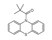 2,2-dimethyl-1-phenothiazin-10-ylpropan-1-one结构式
