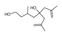 3,7-dimethyl-5-(2'-methyl-2'-propenyl)-7-octen-1,5-diol结构式