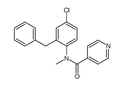 N-(2-benzyl-4-chlorophenyl)-N-methylpyridine-4-carboxamide Structure