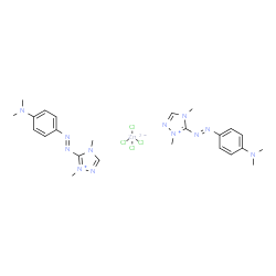 Tetrachlorozincate(2-) of bis[5-[[4-(dimethylamino)phenyl]azo]-1,4-dimethyl-1H-1,2,4-triazolium] Structure