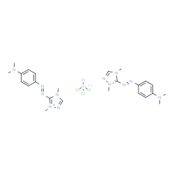 Tetrachlorozincate(2-) of bis[5-[[4-(dimethylamino)phenyl]azo]-1,4-dimethyl-1H-1,2,4-triazolium] structure