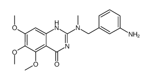 2-[(3-amino-benzyl)-methyl-amino]-5,6,7-trimethoxy-1H-quinazolin-4-one Structure