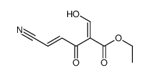 ethyl 5-cyano-2-(hydroxymethylidene)-3-oxopent-4-enoate Structure