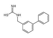 (3-phenylphenyl)methylthiourea Structure