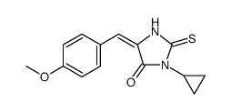 4-Imidazolidinone, 3-cyclopropyl-5-[(4-methoxyphenyl)methylene]-2-thioxo picture