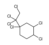 1,3,4-trichloro-1-(1,1,2-trichloroethyl)cyclohexane Structure