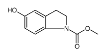 1H-Indole-1-carboxylic acid, 2,3-dihydro-5-hydroxy-, methyl ester结构式