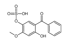(5-benzoyl-4-hydroxy-2-methoxyphenyl) hydrogen sulfate结构式