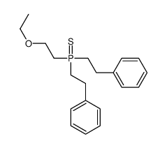 2-ethoxyethyl-bis(2-phenylethyl)-sulfanylidene-λ5-phosphane Structure