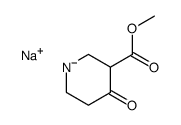methyl 4-oxopiperidine-3-carboxylate, sodium salt结构式
