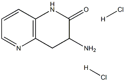 3-amino-3,4-dihydro-1,5-naphthyridin-2(1H)-one dihydrochloride结构式