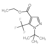 ETHYL 1-(TERT-BUTYL)-5-(TRIFLUOROMETHYL)-1H-PYRAZOLE-4-CARBOXYLATE structure