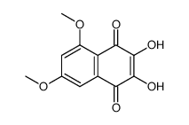 2,3-Dihydroxy-5,7-dimethoxy-[1,4]naphthochinon结构式