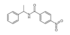 p-nitro-N-(1-phenylethyl)benzamide Structure