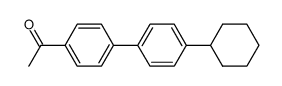 1-(4'-cyclohexyl-biphenyl-4-yl)-ethanone结构式